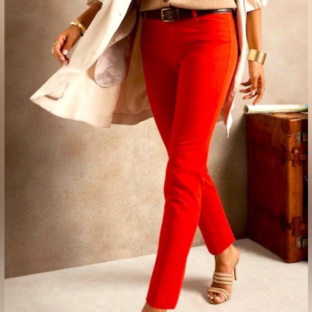 NWOT- Banana Republic Red Sloan Pant